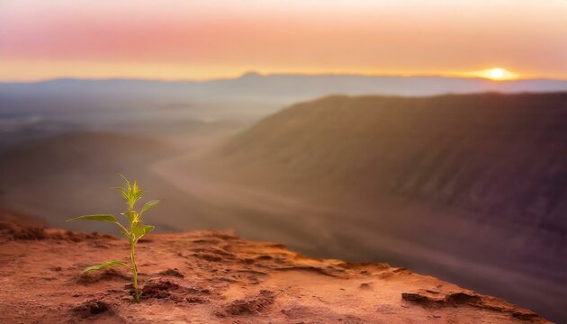 sunset in the desert