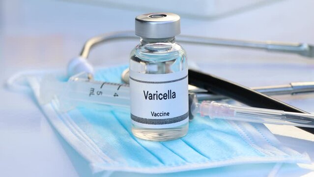 Varicella vaccine in a vial, immunization and treatment of infection, scientific experiment