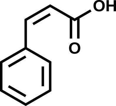 Cinnamic acid structural formula, vector illustration