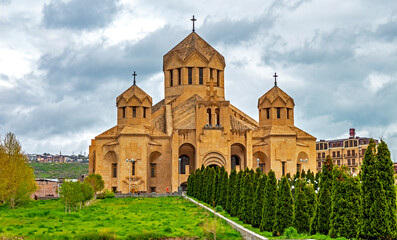 Fototapeta na wymiar Saint Gregory the Illuminator Cathedral in Yerevan,Armenia.
