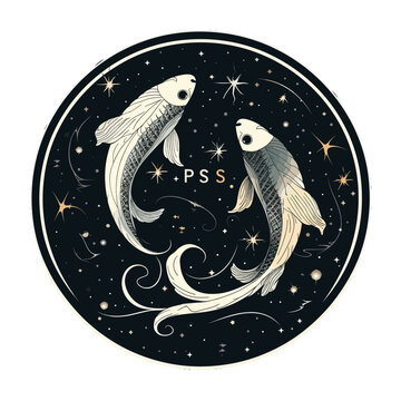 Fische Sternzeichen vektor
