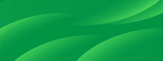Abstract minimal background with green gradient. modern dynamic line and shape background for banners and business templates