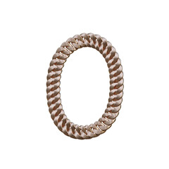 Belt 3D Alphabet PNG Letters