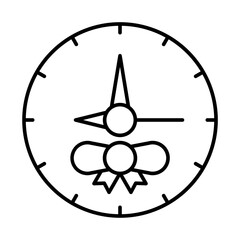 Christmas Clock Icon Design