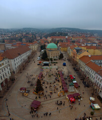 Europe, Hungary, Pecs city, Amazing christmas market in South Hungary. The Pecs city's advent...