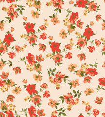 vibrant flower patterns summer dress and background