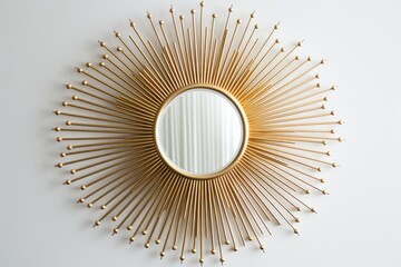 Design An Ultrarealistic Decorative Mirror With A Sunburst Pattern