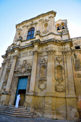 Church of Santa Chiara, construction began in 1429 in Baroque style, Lecce, Italy