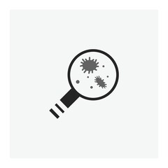 Bacteria icon isolated on white background from science collection.