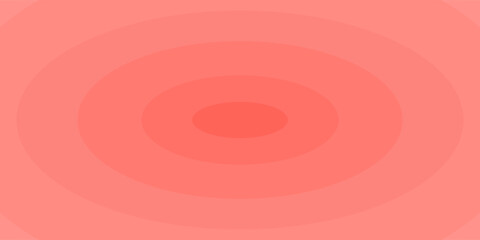 A pink Ellipse shape stacked like a hole. Peach backgrounds, vector illustration, Put the colors to be light to dark.