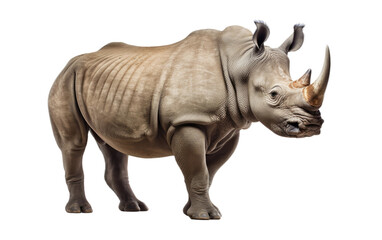 Rhino Majesty On Transparent PNG
