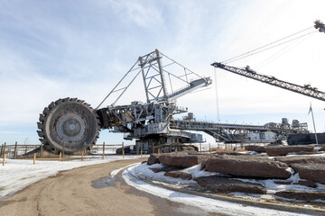 industrial equipment oil sands Alberta Canada, Oil excavations 
