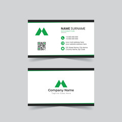 Modern creative and clean business card template, Double sided print ready file