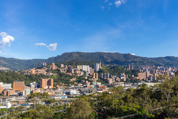 Fototapeta premium Vista panoramica de Medellin