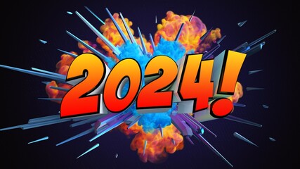 Happy New Year 2024 Boom