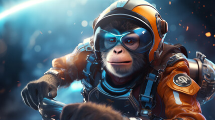 monkey cartoon background portrait illustration