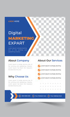 Modern corporate creative business flyer design