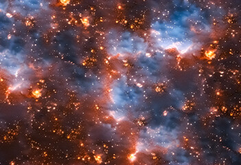 Naklejka premium Beautiful nebulae wallpaper