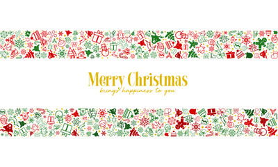 christmas design for greeting card, background, wallpaper, backdrop (red - green) on transparent background