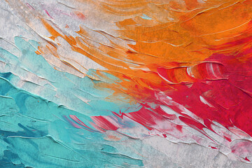 Fondo multicolor con pintura al óleo. Hermosas pinceladas de cerca.
Detalle de fondo artístico abstracto pintado al óleo.