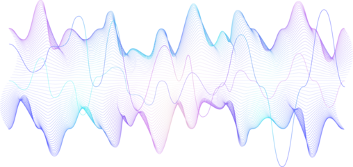 Neon gradient wave for web, social, or print projects. Modern and captivating visual accent