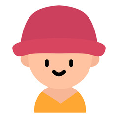 Obraz na płótnie Canvas avatar man with hat