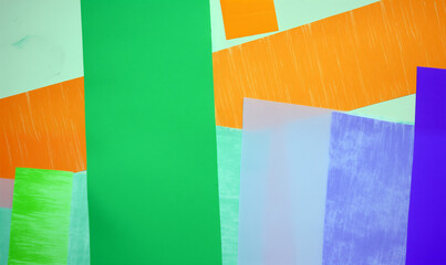Obraz premium abstract background (mixed media collage with colored paper, tissue & glue)