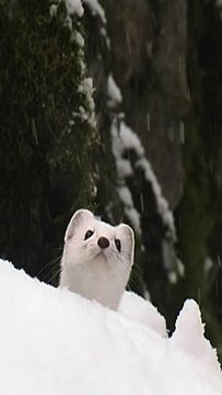 polar bear in the snow