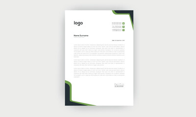 Simple creative modern letter head templates for your project design  Vector illustration