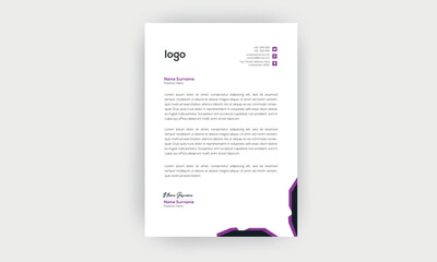 Simple creative modern letter head templates for your project design  Vector illustration
