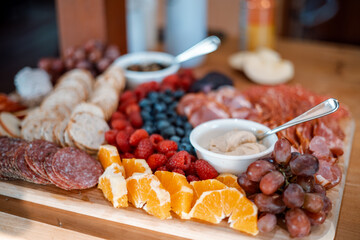 dried fruits and nuts food platter