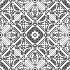 Figures from lines.Black pattern on white wallpaper for web page, textures, card, poster, fabric, textile. Abstract background.Repeating background image.White texture. Lines form shapes.