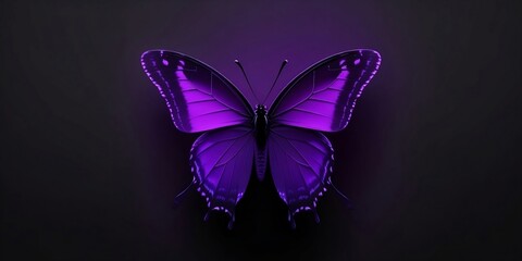 butterfly on black background