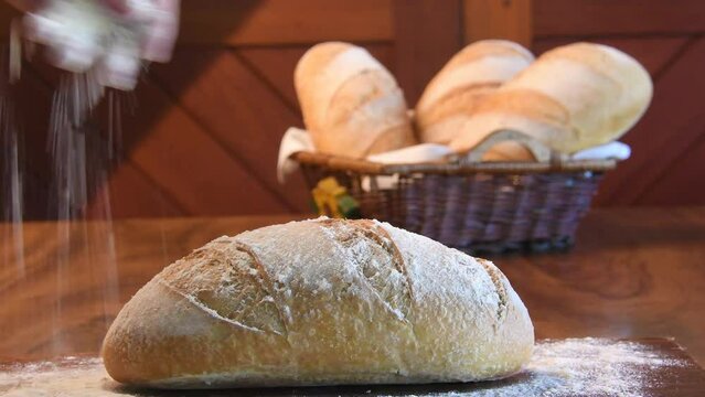 P&atilde;o italiano artesanal com massa fermentada