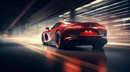 A beautifully composed image showcasing a luxury sports car on a clean surface, capturing its sleek...