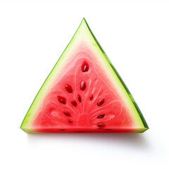 watermelon fruit white background portrait illustration q