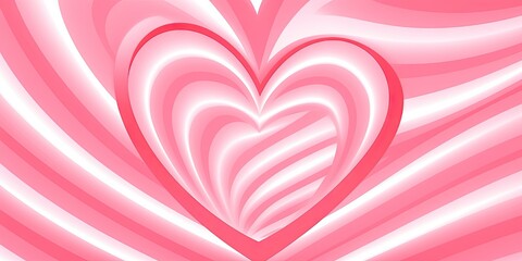 pink and white heart shaped shinny pattern Generative AI
