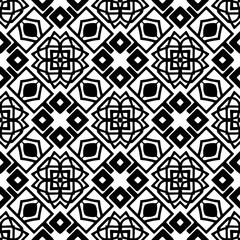 White background with black pattern. Seamless texture for fashion, textile design,  on wall paper, wrapping paper, fabrics and home decor. Simple repeat pattern.