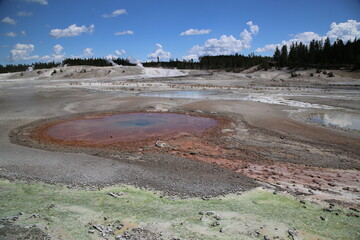 Hot pool in Yellowstone National Park
