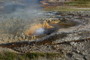 Hot pool in Yellowstone National Park