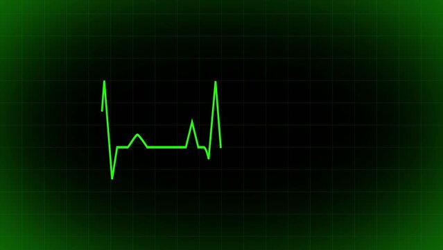 Heartbeat animation. animation heartbeat line icon. heart pulse healthcare video footage. Neon Digital Heartbeat Plus Animation. Neon heartbeat background.