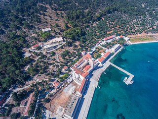 Holy Monastery of the Taxiarch Michael Panormitis. Symi Island, Greece.