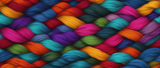 Fototapeta na wymiar Colorful yarn for knitting