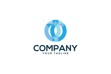 Obraz premium Creative logo design depicting a colorful abstract shape. 