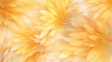 Seamless pattern of yellow dahlias. illustration. Generative AI