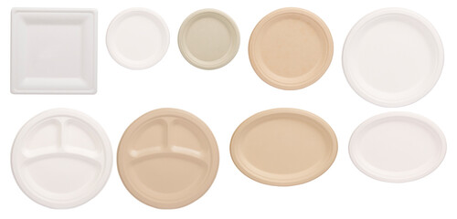 Disposable food packaging products made from paper pulp bagasse