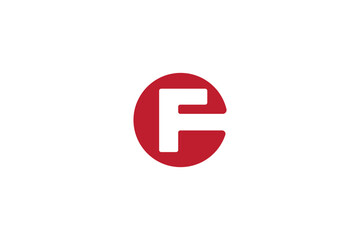 Creative lettermark logo design depicting the letter F