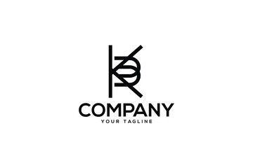 Creative lettermark logo design depicting the letter K