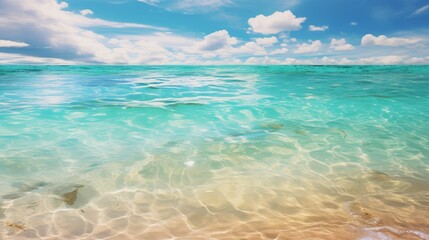 Clear water on the sea coast.