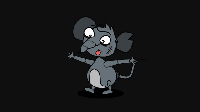Crazy Mouse Dancing 2D Animation